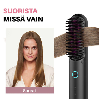 Eloura Kannettava harja – suoristus, kihartaminen, kuivaus